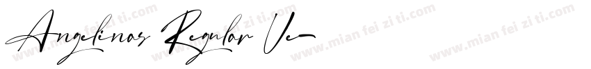 Angelinas Regular Ve字体转换